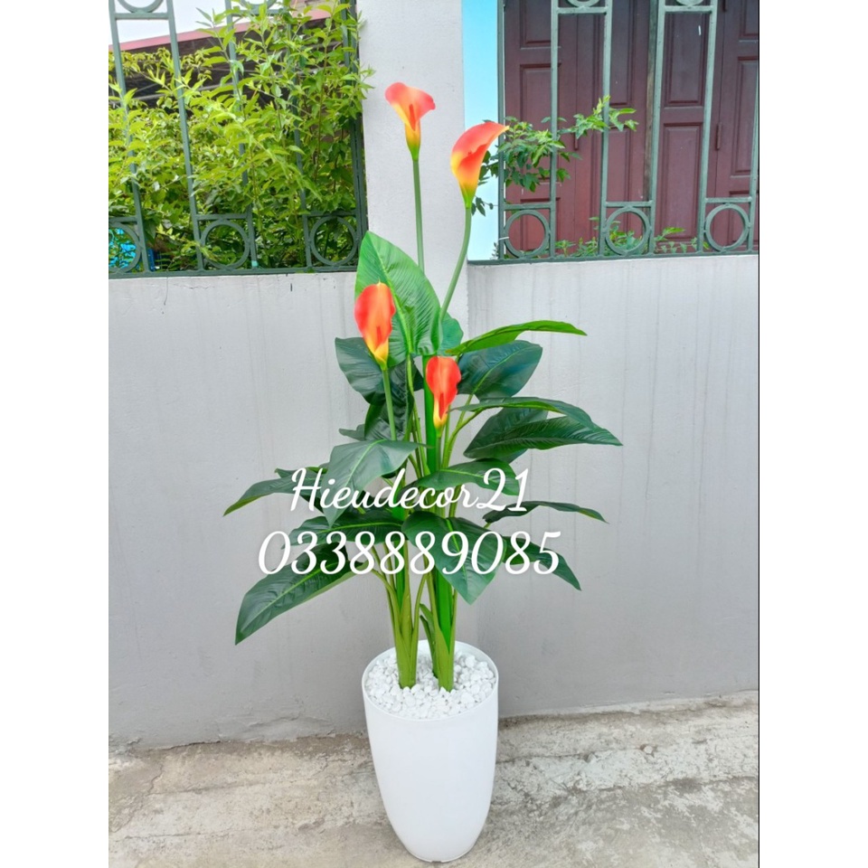 Cây giả- Cây hoa Rum  1,5m siêu đẹp