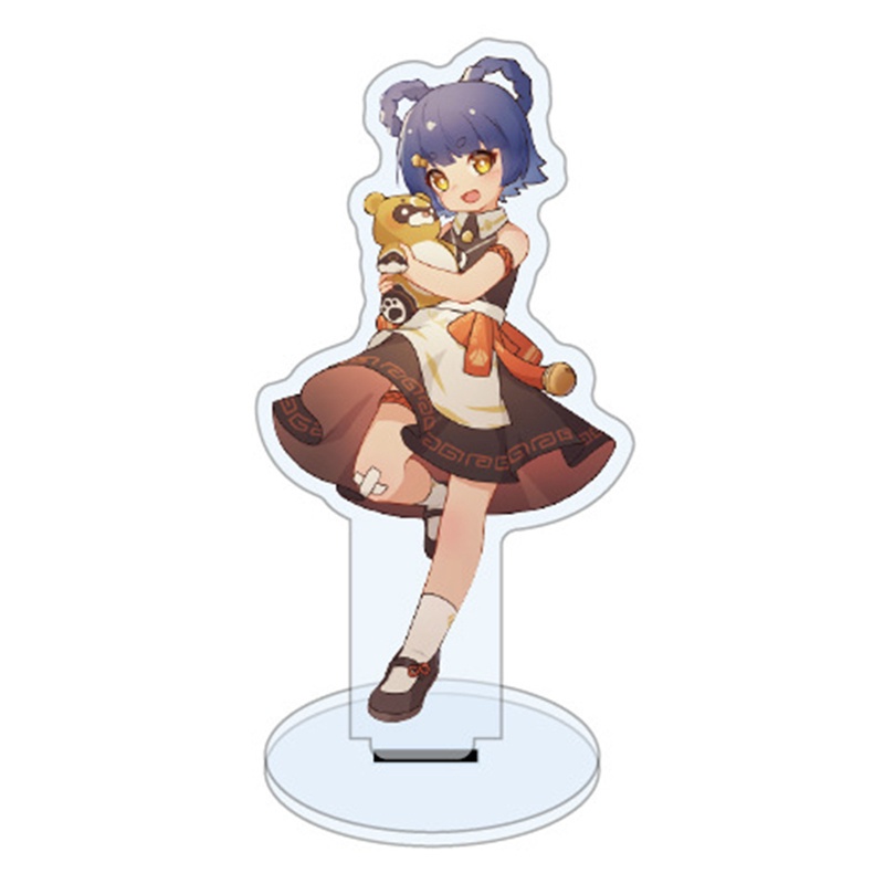 Mô hình đứng nhân vật trong game Genshin Impact cỡ 11cm bằng acrylic để bàn trang trí