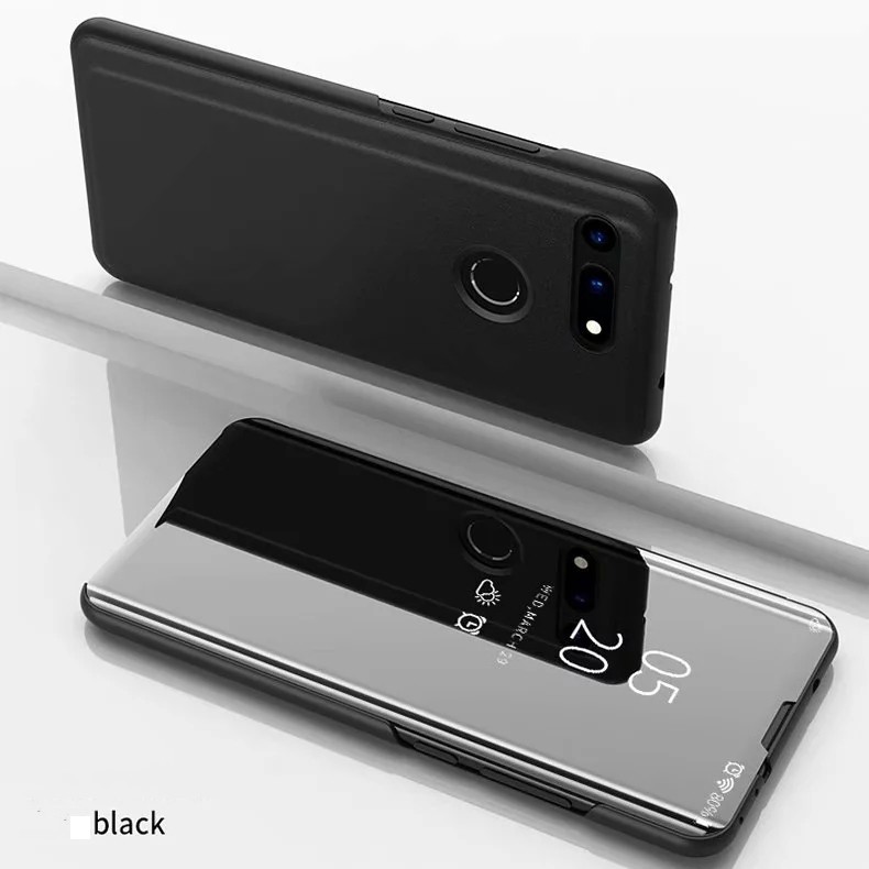 Bao da điện thoại nắp gập tráng gương độc đáo cho Huawei Honor V20 Play 10 8X 8XMAX EnjoyMAX Psmart