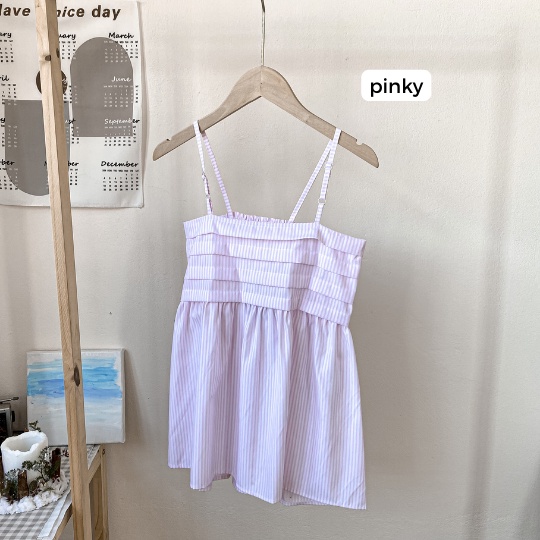 ✿ Koffi Camisole ✿ - Áo hai dây xếp li cotton mỏng mát phong cách Hàn Quốc