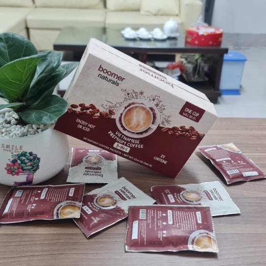 Cafe Hòa Tan Boomer - Xuất khẩu Mỹ - Hộp 20 gói 18gr | BigBuy360 - bigbuy360.vn