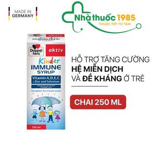 Siro tăng sức đề kháng phòng ngừa ốm vặt cho bé Doppelherz Aktiv Kinder Immune Syrup