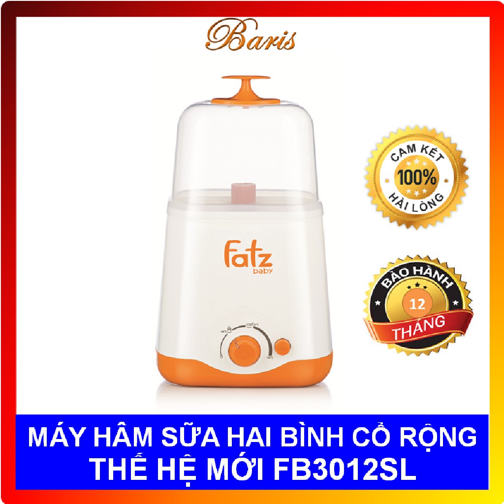 Máy hâm sữa hai bình cổ rộng DOU 1 Fatzbaby FB3012SL