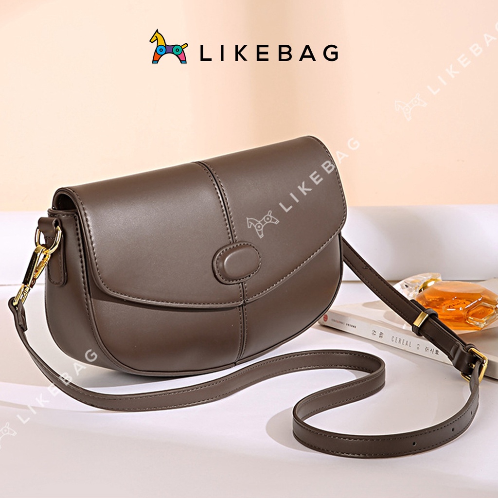 Túi xách nữ đeo vai bán nguyệt LIKEBAG da PU cao cấp chính hãng 210088 - LIBAGI