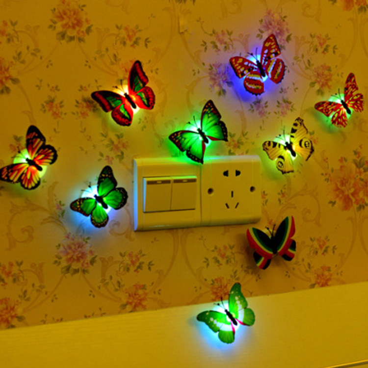 Đèn Led Ngủ Trang Trí Hình Bướm Thay Đổi Màu Sắc