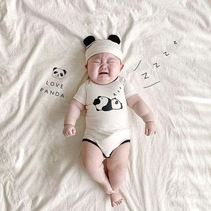 Body gấu kèm mũ siêu cuteee cho bé