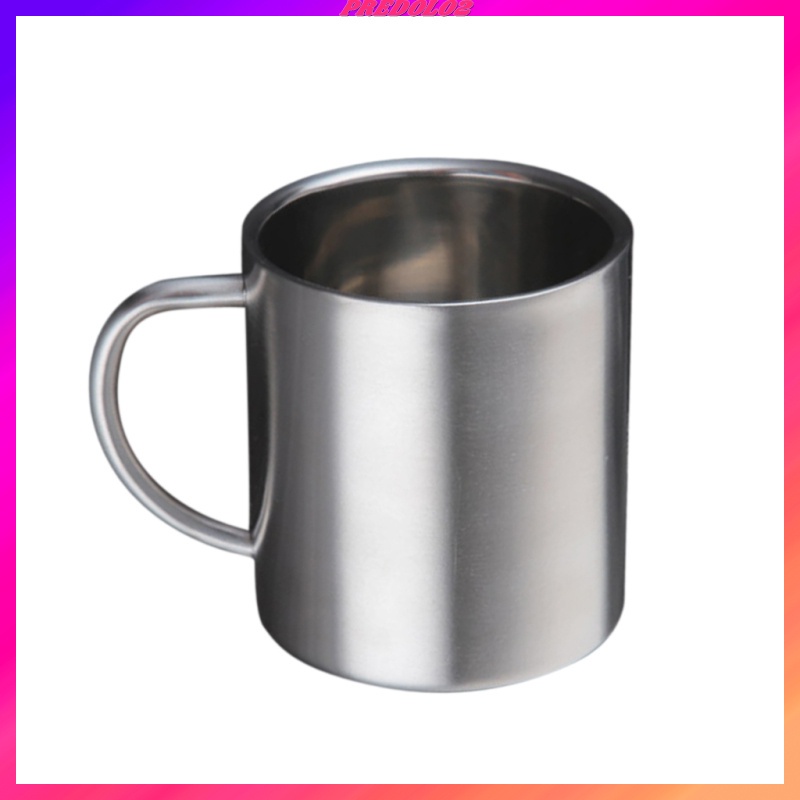 Cốc cách nhiệt inox hai lớp 220ml uống trà nước giải khát