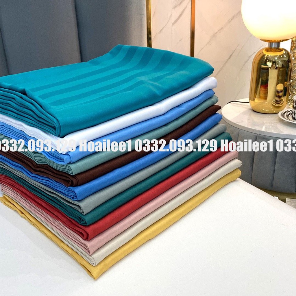 Bộ ga gối Cotton 3F cao cấp siêu mát, mềm mịn chuyên dùng cho khách sạn đủ 9 màu miễn phí bo chun