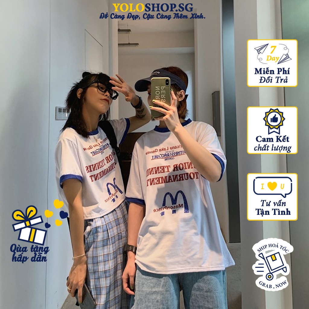 Áo thun tay lỡ croptop  JUNIOR  phông Unisex nam nữ tee oversize form rộng pull Ulzzang Streetwear Hàn Quốc vải mềm