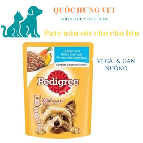 Pate Pedigree vị bò và rau củ cho chó trưởng thành