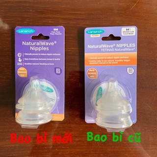 Núm ti thay thế bình sữa Lansinoh đủ size S/M/L