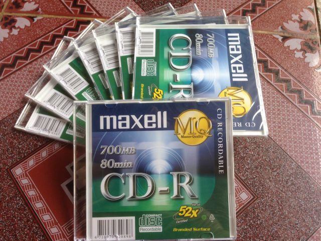 Combo 5 đĩa CD Maxell có vỏ nhựa