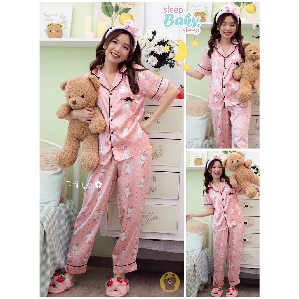 [Mã FASHIONT4WA2 giảm 10K đơn 50K] Đồ bộ pijama LỤA NTQD | BigBuy360 - bigbuy360.vn