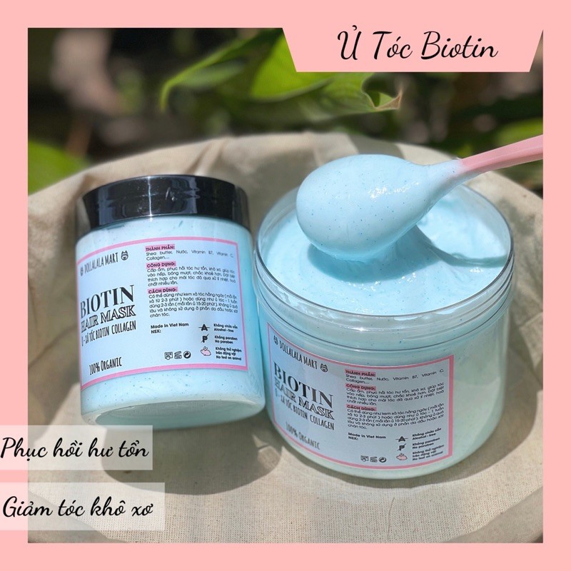 Ủ Tóc Biotin Cấp Ẩm Phục Hồi Hư Tổn - Dollalala Mart