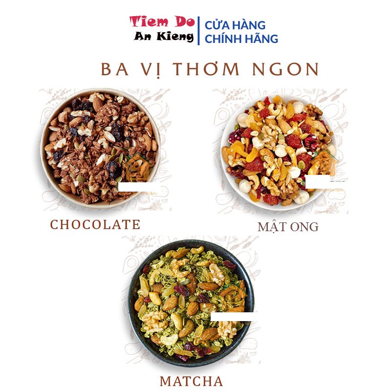 Granola Loại 1 Siêu Hạt 500Gram Ngũ Cốc Ăn Kiêng Giảm Cân.