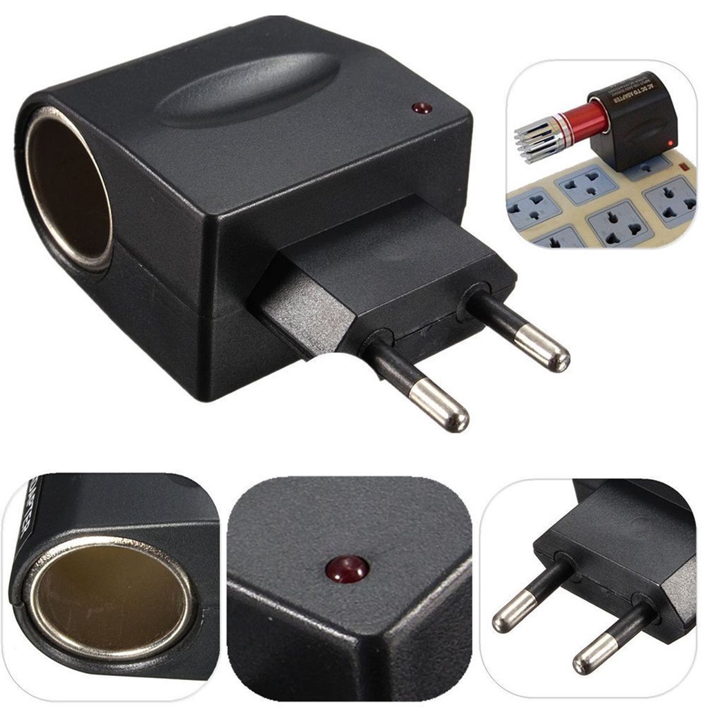Tẩu Sạc Chuyển Đổi Nguồn Điện 220V AC Sang 12V DC Cho Xe Hơi