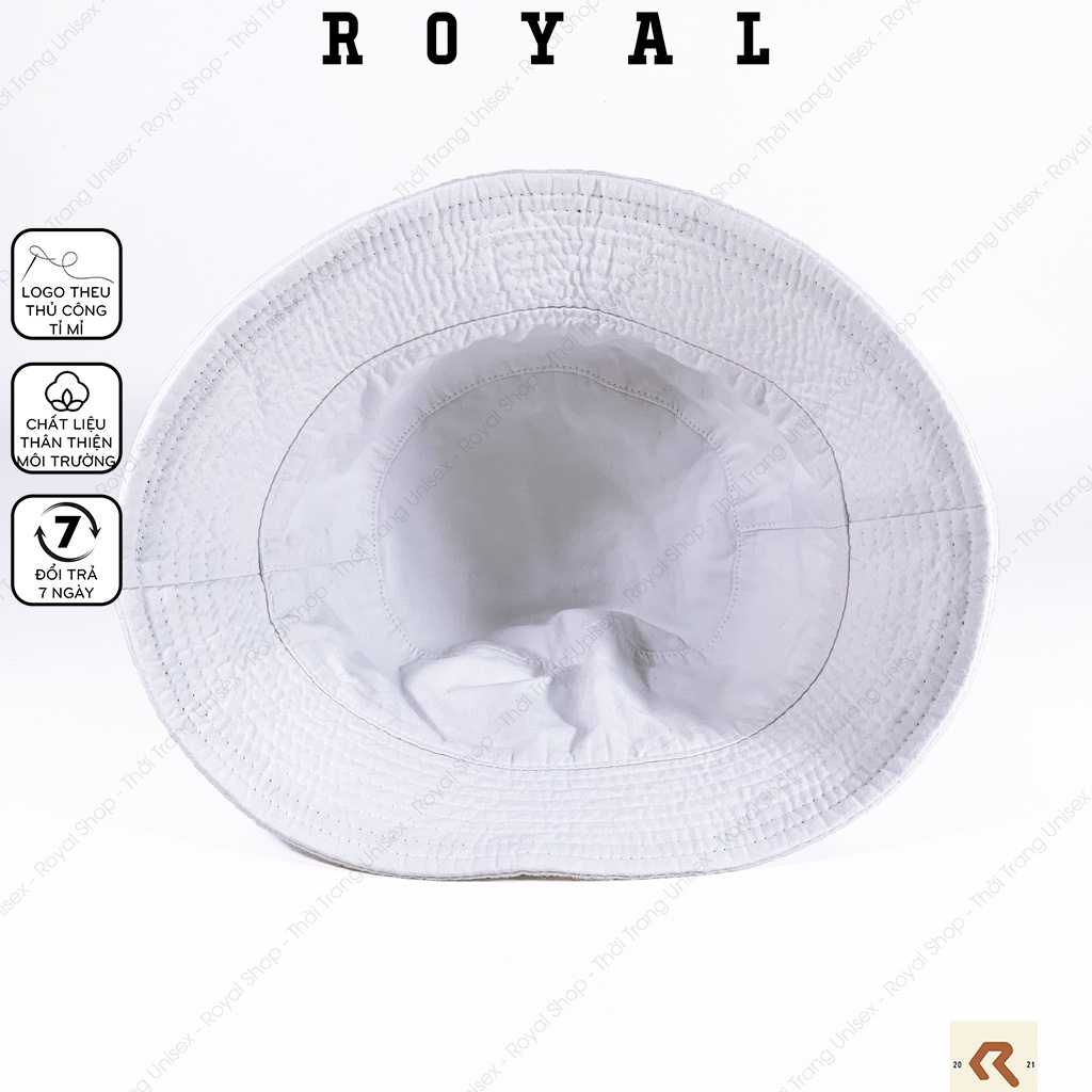 Mũ Bucket ny mlb nón tai bèo vành cụp mlb new era vải kaki cotton Hàn 2 lớp - Royal Shop