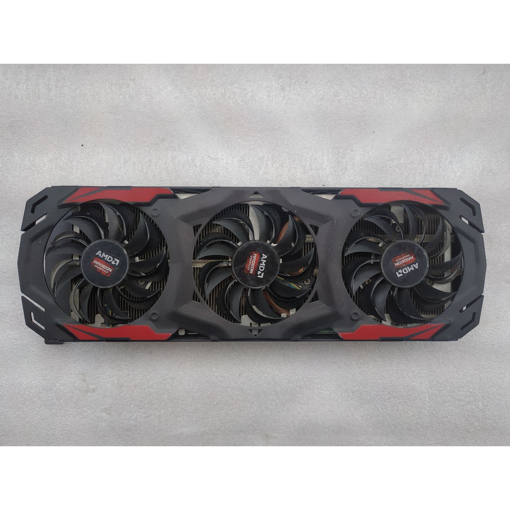 Bộ Fan tản nhiệt Powercolor RX 570 4G Reddevil 3 fan