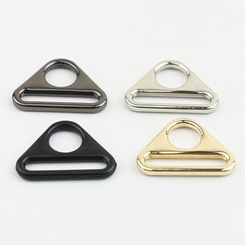 Set 10 Kẹp Kim Loại Hình Tam Giác Điều Chỉnh Được Cho Dây Da / Túi Xách