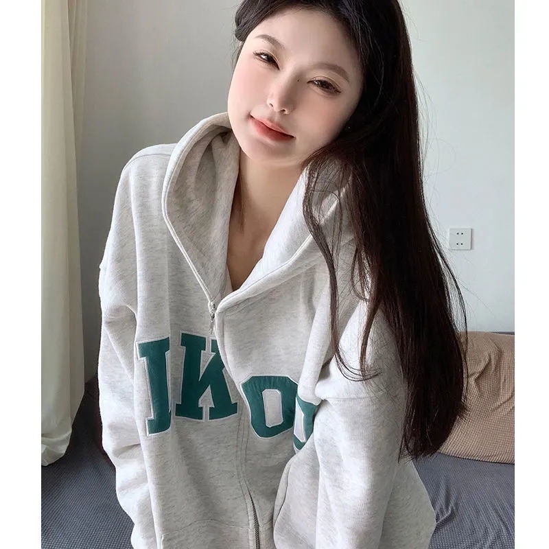 Áo Hoodie In Chữ Thiết Kế Mới Thời Trang Mùa Xuân Thu Dành Cho Nữ