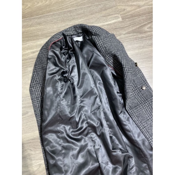 Áo khoác MANG0 Check Wool-Blend Coat