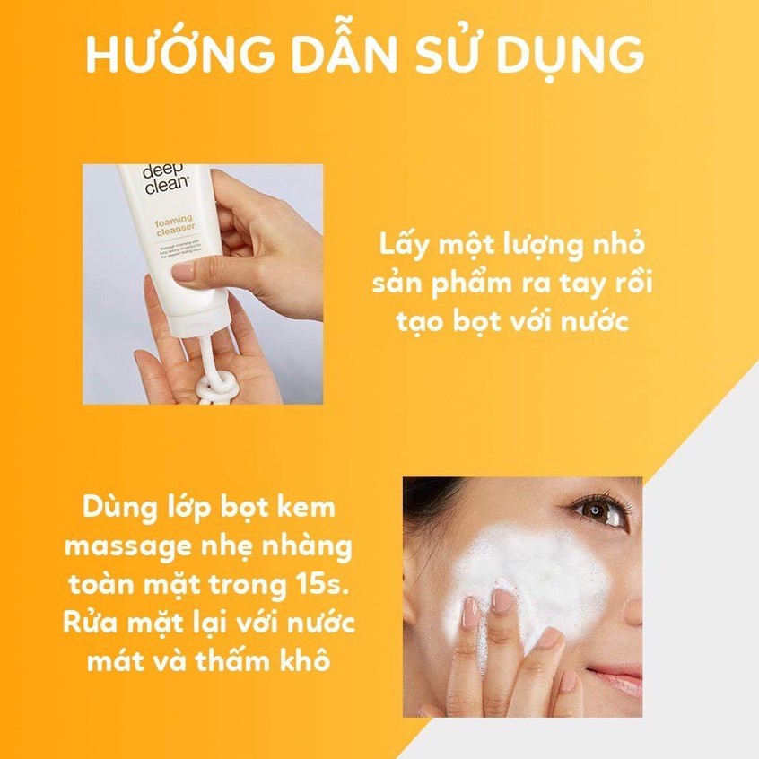 Sữa Rửa Mặt NEUTROGENA làm sạch sâu &amp; kiểm soát nhờn - NEUTROGENA Deep Clean Foaming Cleanser