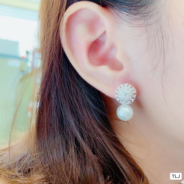 BÔNG TAI TRÒN TRAI CHUẨN BẠC TA