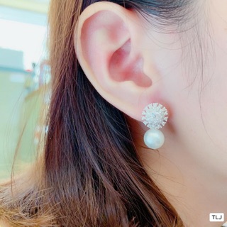 BÔNG TAI TRÒN TRAI CHUẨN BẠC TA