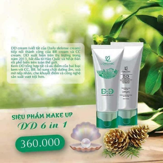 Kem Nền DD Cream 6 in 1 - L'ORGANIC BEAUTY