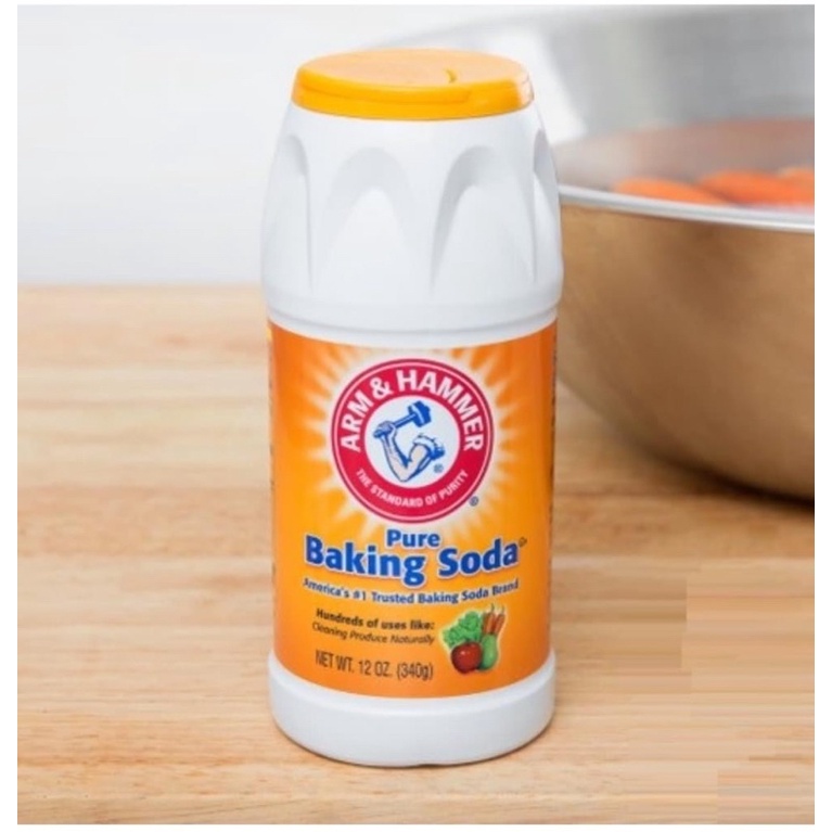 Baking Soda / NHẬP KHẨU BỘT BAKING SODA CHUYÊN DỤNG RỬA RAU CỦ QUẢ  CHÍNH HÃNG ARM AND HAMMER 340 GR - NHẬP KHẨU MỸ