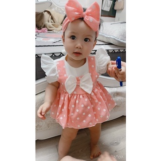 body chấm bi nơ hồng