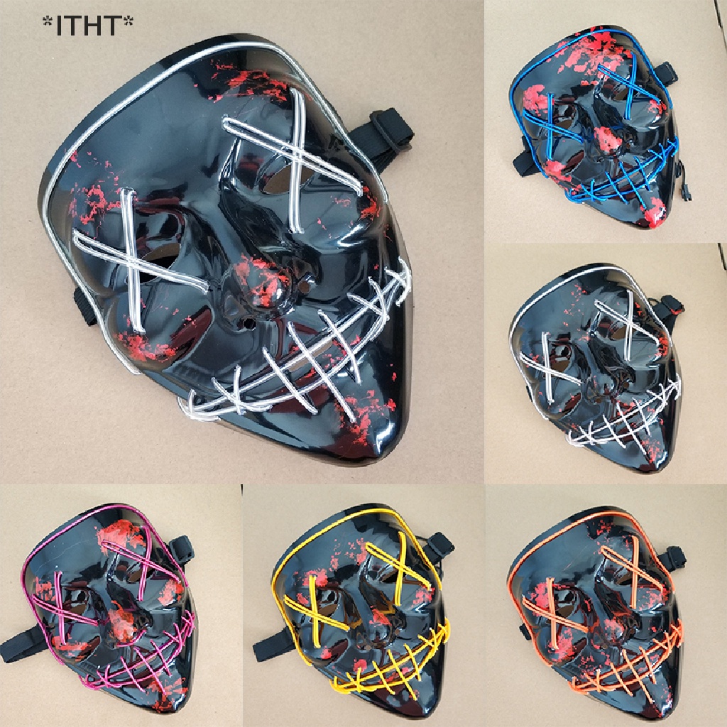 Mặt nạ EL có đèn LED phát sáng dành cho tiệc tùng hóa trang