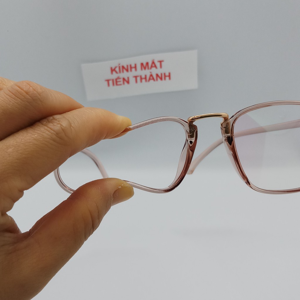 Mắt Kính Trắng Chắn Bụi Nhựa Dẻo Thời Trang HQ Dáng Vuông Bầu V210  - Kính Mắt Tiến Thành