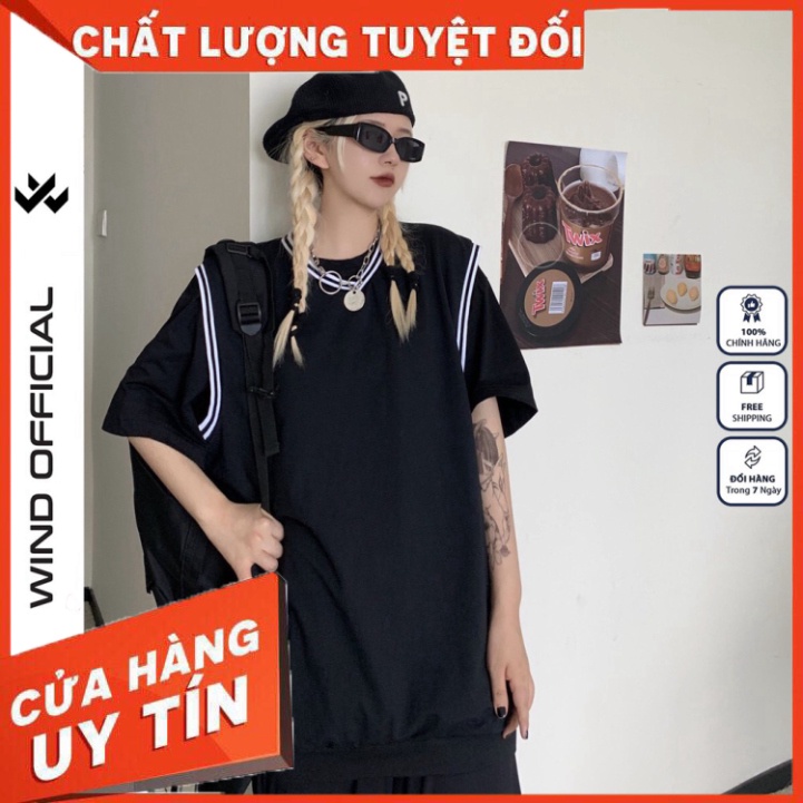 Áo gile unisex WIND form rộng Basic nam nữ oversize kiểu phong cách ulzzang - Hàng nhập khẩu