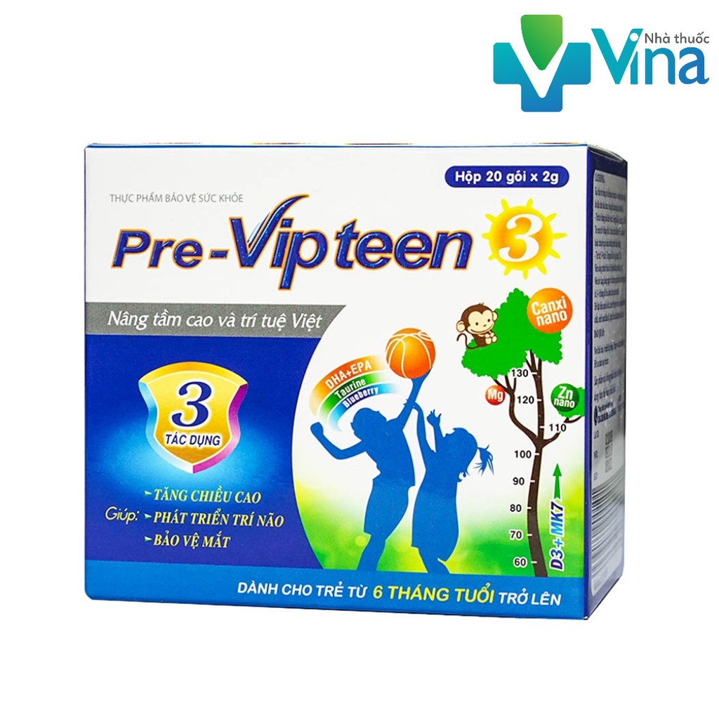 Pre-Vipteen 2- Tăng chiều cao, tăng cường sức đề kháng