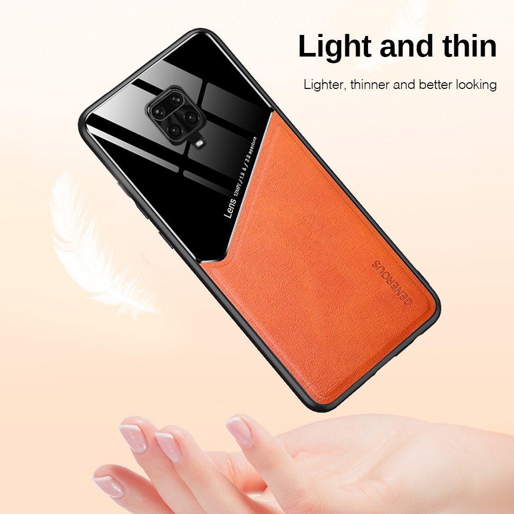 Ốp điện thoại kết cấu da sang trọng chống sốc cho Xiaomi Mi Poco X3 NFC Redmi 9 9A 9C NFC Note 9 Pro Max 9S 8 7 Pro