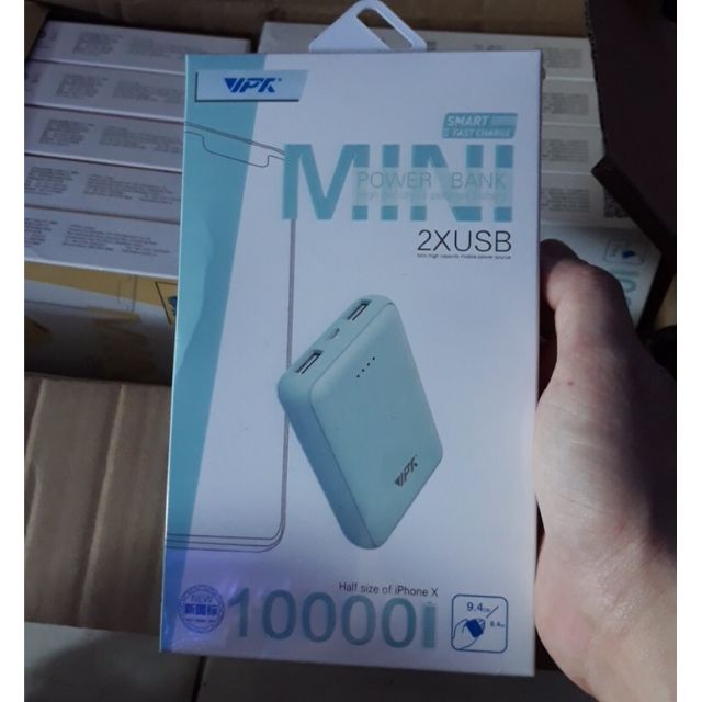 Pin sạc dự phòng 10000mah vpk cao cấp