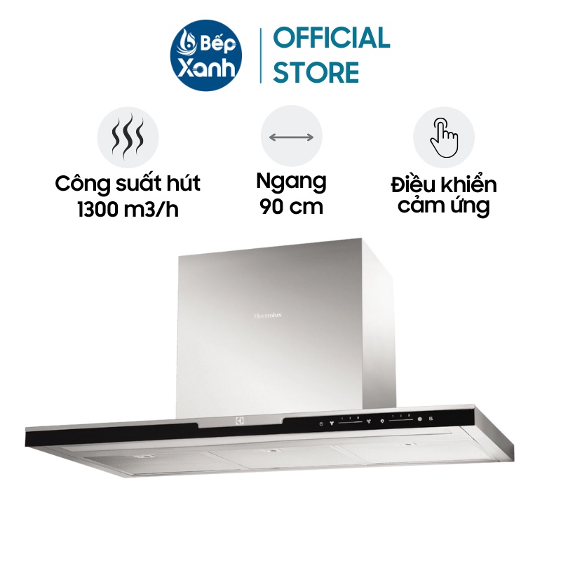 [FREESHIP HCM] Máy Hút Mùi Áp Tường Electrolux EFC926BAR - 90 cm - Công Suất Hút 1300 m3/h