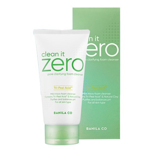 Sữa rửa mặt tạo bọt Banila co Clean It Zero làm sạch lỗ chân lông giao hàng từ Hàn Quốc