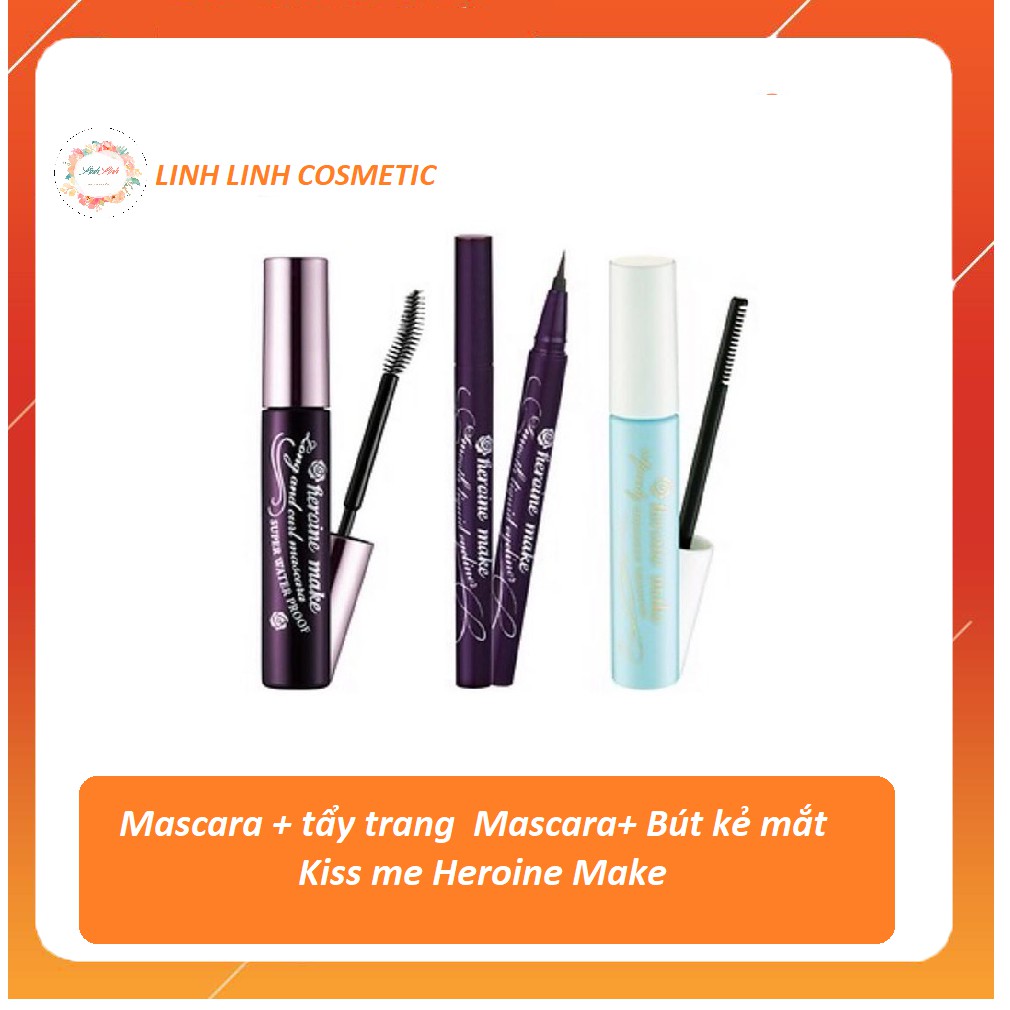Bút kẻ mắt Kiss me Heroine nội địa Nhật Bản, phù hợp với mọi dáng lông mi