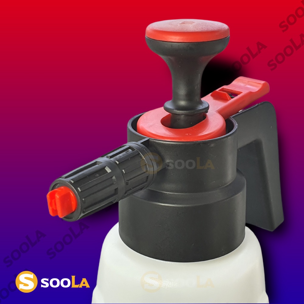 Bình xịt bọt tuyết rửa xe cầm tay 2.0 lít áp lực, loại dày nhựa HDPE tốt, cao cấp, sử dụng ngay tại nhà.