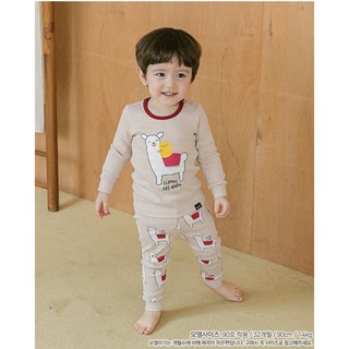 [MADE IN KOREA] ĐỒ BỘ DÀI TAY CAO CẤP TRẺ EM CỦA HÃNG CORDI-I. CHẤT THUN COTTON ORGANIC, MẪU CON CỪU