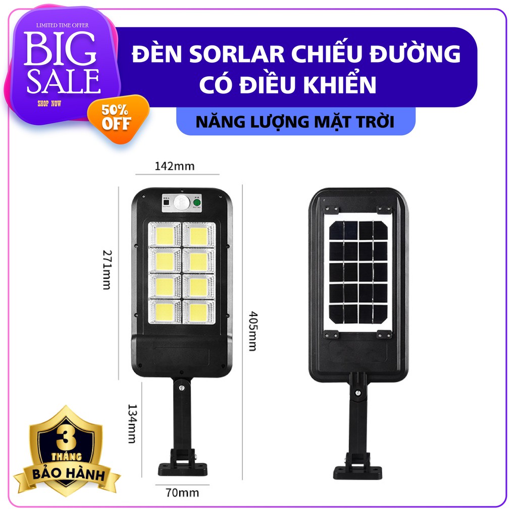 Đèn năng lượng chiếu sáng đường phố Street Light Solar Hàng mới