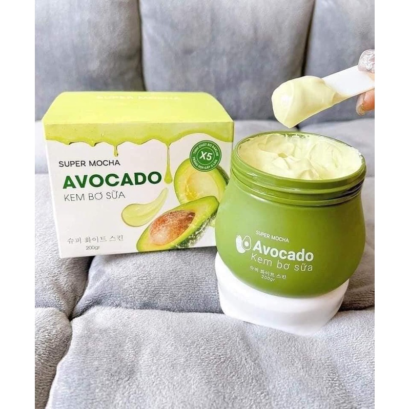 Combo Kem Bơ Sữa MOCHA + Tắm Trắng Sữa Bơ AVOCADO - Bộ Đôi Siêu Dưỡng Trắng Da