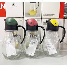 🌳🌳🌳 Bình đựng dầu ăn thủy tinh Lock&Lock có van tự động mở nắp CKO201 - 550ml (giao màu ngẫu nhiên) | BigBuy360 - bigbuy360.vn