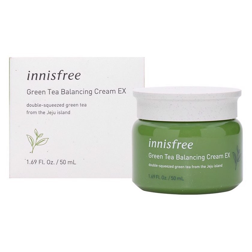 [HSD 2024] Kem Dưỡng Da Trà Xanh Innisfree Green Tea Balancing Cream EX 50ml