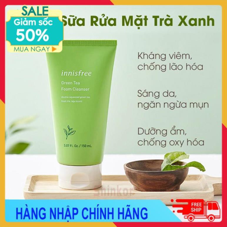 ❤SALE TO 50%❤ Sữa Rửa Mặt Trà Xanh Sạch Mụn Dưỡng Ẩm Tốt⚡️𝐌𝐢𝐞̂̃𝐧 𝐏𝐡𝐢́ 𝐒𝐡𝐢𝐩⚡️ | BigBuy360 - bigbuy360.vn