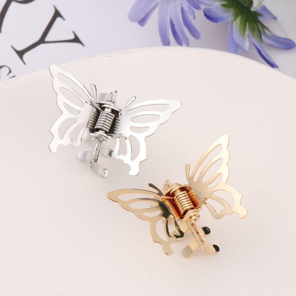 Bộ 5 Kẹp Tóc Hình Bướm Bằng Kim Loại Chất Lượng Cao
