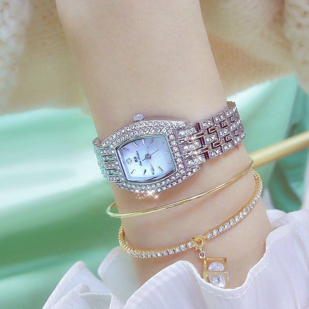 Đồng Hồ Nữ BS Bee Sister FA1595 Mặt Chữ Nhật Size 23*33mm Dây Đeo Bằng Thép Không Gỉ - Tặng Kèm Hộp