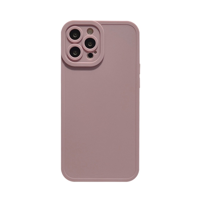 (SIÊU RẺ) Ốp lưng iphone trơn tím cam pastel dày dặn 7plus/8/8plus/x/xr/xs/11/12/13/pro/max/plus/promax
